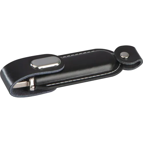 USB-stick van leder, 4GB