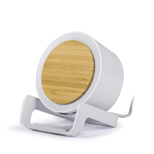 ALTAVOZ BLUETOOTH CON CARGADOR INALÁMBRICO EN PAJA DE TRIGO+ABS, BAMBÚ ALTAVOZ BLUETOOTH CON CARGADOR INALÁMBRICO EN PAJA DE TRIGO+ABS, BAMBÚ