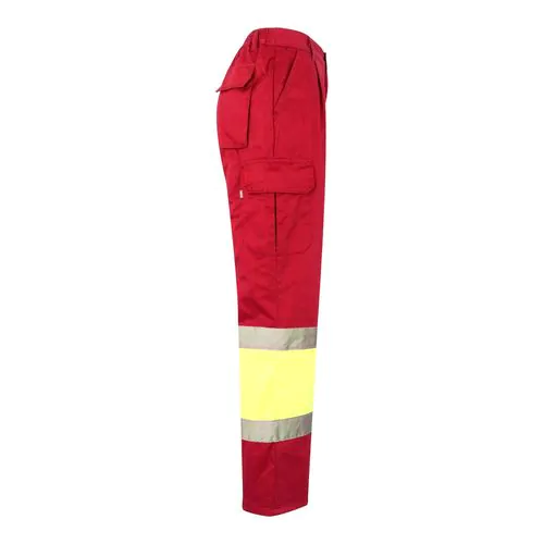 VL ATHENA. Pantaloni in twill bicolore, foderati, con diverse tasche, in cotone (20%) e poliestere (80%)