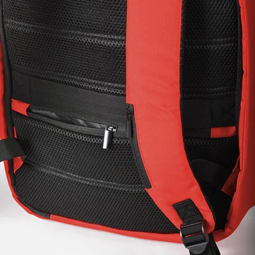 300D RPET ANTI-THEFT RPET RUCKSACK WITH USB CHARGE PORT