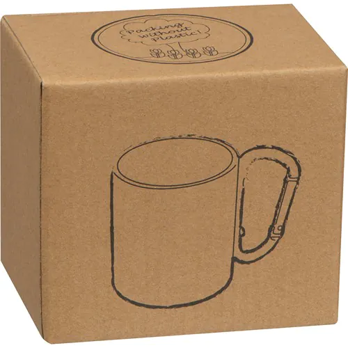 Taza de metal con mosquetón