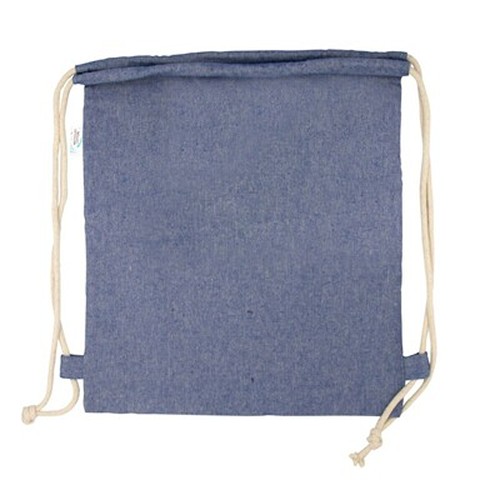 Recycled cotton and recycled polyester drawstring bag B'RIGHT | Jose