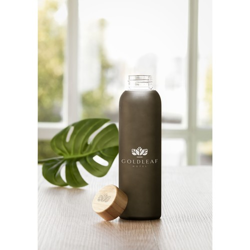 Frosty Glass Bottle 550 ml drinking bottle