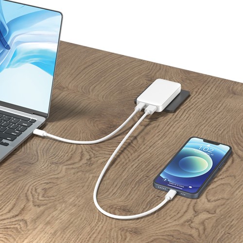 Chargeur plat 65W GAN avec connecteurs universels Fluxo RCS Chargeur plat 65W GAN avec connecteurs universels Fluxo RCS