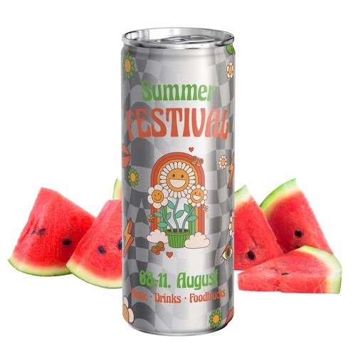 Energy Drink Watermelon (GER), 250 ml, Fullbody transp.