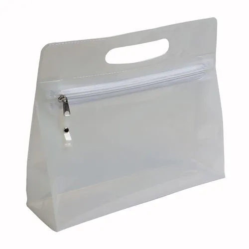 Belleza en PVC con cierre de cremallera y asa