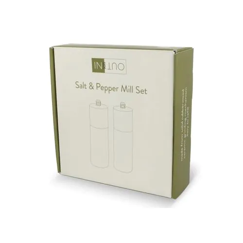 Juego de molinillos de sal y pimienta de madera InSideOut