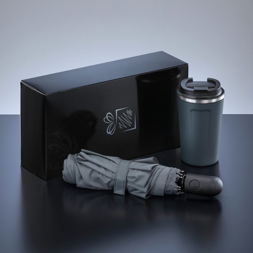 TRAVELLER SET: THERMAL MUG NORDIC 350 ml & FULL AUTOMATIC UMBRELLA TRAVELLER SET: THERMAL MUG NORDIC 350 ml & FULL AUTOMATIC UMBRELLA