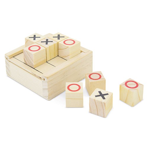 Wood tic-tac-toe game Lackkugga