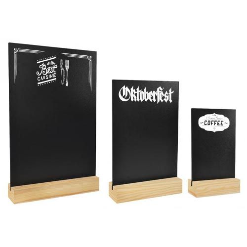 Menu de table Tableau noir A4