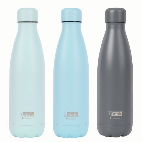 500ml Stainless Steel Water Bottle i-Drink 500ml Stainless Steel Water Bottle i-Drink