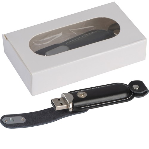 USB Stick with leather cover 4GB