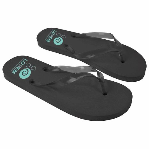 Tong UNISEXE avec semelle en PE (120 g) et lanière en PVC transparente. Taille unique Tong UNISEXE avec semelle en PE (120 g) et lanière en PVC transparente. Taille unique