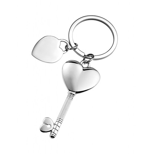 PORTE-CLES CLEF COEUR - BRILLANT PORTE-CLES CLEF COEUR - BRILLANT