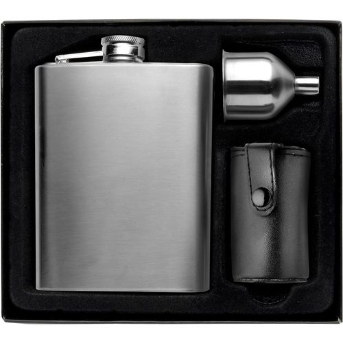 Stainless steel hip flask Brittany Stainless steel hip flask Brittany
