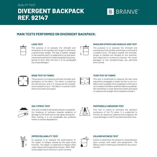 DIVERGENT BACKPACK II. Backpack for laptop up to 15'6'' in fabric and PU DIVERGENT BACKPACK II. Backpack for laptop up to 15'6'' in fabric and PU