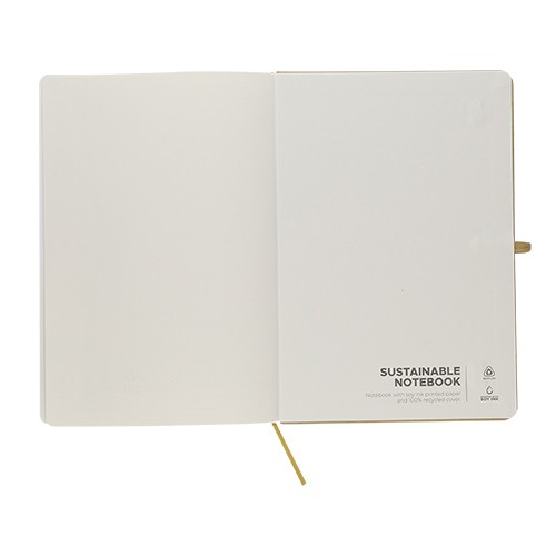 Notebook with a hardcover made from recycled mater Clerodendro