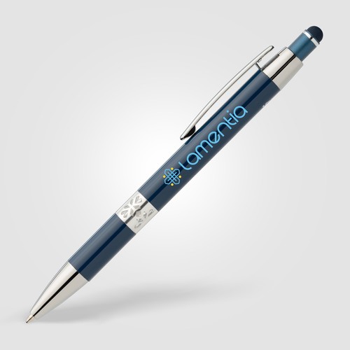 Adorn Recycled Aluminium Chrome Trim Stylus Pen