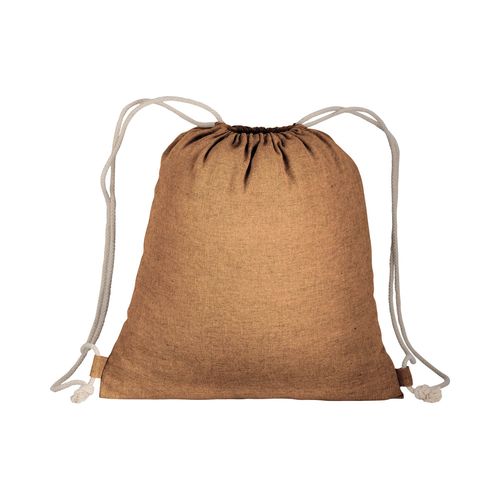 150g/m2 recycled cotton drawstring backpack