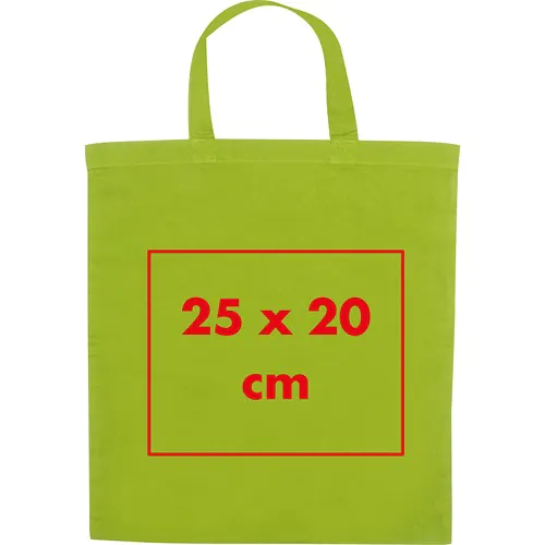 Katoenen tas met korte hengsels Katoenen tas met korte hengsels