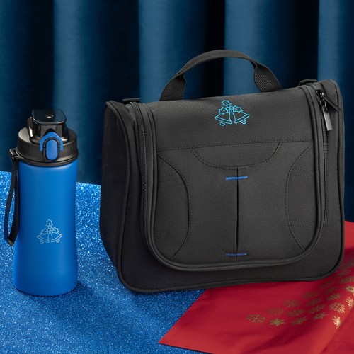 PRIMO SET III: STEEL BOTTLE AND COSMETIC BAG PRIMO SET III: STEEL BOTTLE AND COSMETIC BAG
