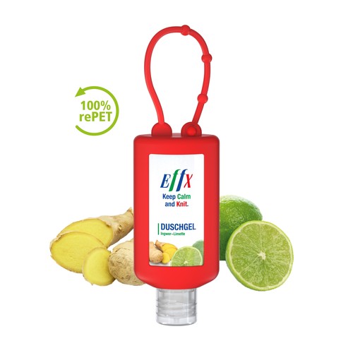 Shower Gel Ginger-Lime, 50 ml Bumper (red), Body Label Shower Gel Ginger-Lime, 50 ml Bumper (red), Body Label