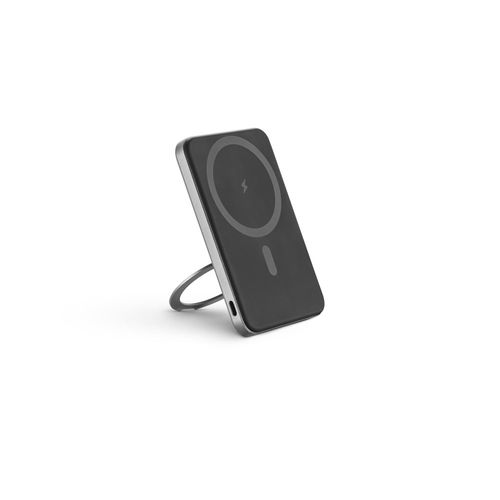 WARSHEL 5. Magnetische Powerbank mit 5'000 mAh und superschnellem kabellosem Ladegerät (15 W) aus recyceltem ABS (100% rABS) mit Ständer WARSHEL 5. Magnetische Powerbank mit 5'000 mAh und superschnellem kabellosem Ladegerät (15 W) aus recyceltem ABS (100% rABS) mit Ständer