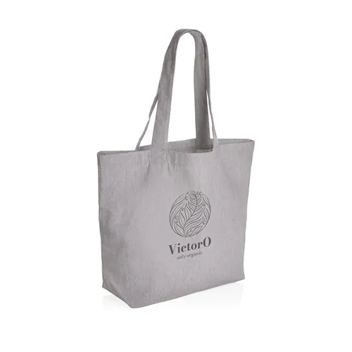 Impact Aware™ re-canvas shopper met vakje 240gsm ongeverfd Impact Aware™ re-canvas shopper met vakje 240gsm ongeverfd