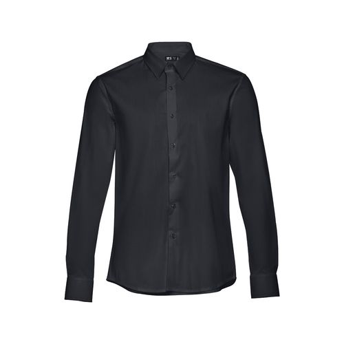 THC PARIS. Camicia da uomo in popeline a maniche lunghe