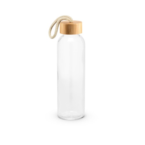 CROSBY. Butelka szklana z bambusową pokrywką, 520 ml