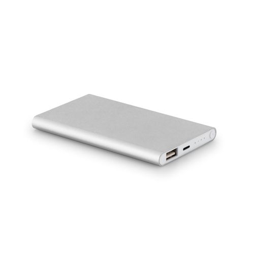 MARCET. Powerbank Slim 4'000 mAh aus 70 % recyceltes ABS (70% rABS) und 30 % recyceltes Aluminium (30% rAL)