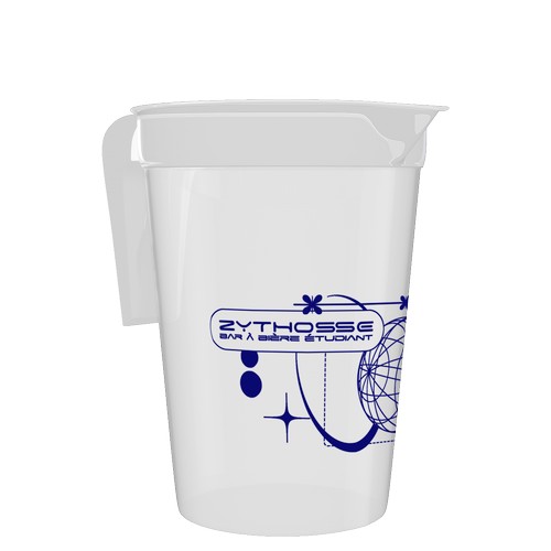 Personalised pitcher 1.7L - 1 color screen printing