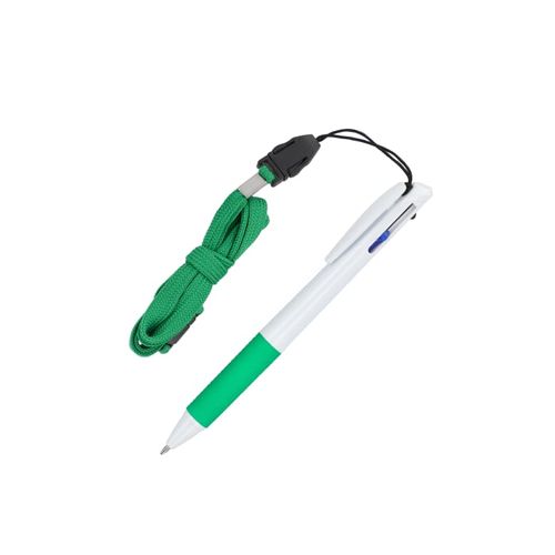 3 Colour pen with grip and keycord 3 Colour pen with grip and keycord