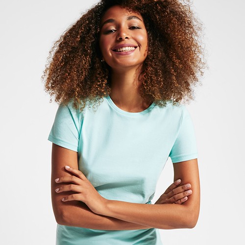 Fitted organic cotton t-shirt GOLDEN WOMAN