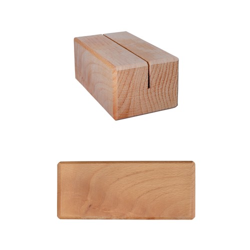 Beech menu card holder A6 Beech menu card holder A6