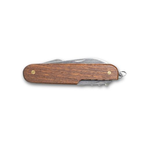 BELPIANO. Multifunction pocket knife in stainless steel and wood