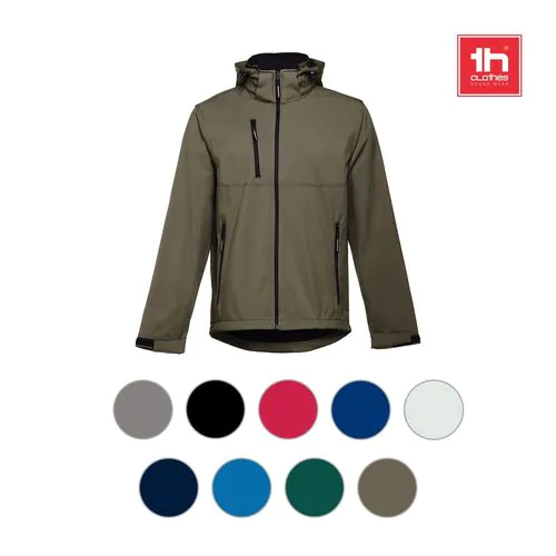 THC ZAGREB. Herren-Softshell-Jacke aus Polyester und Elastan THC ZAGREB. Herren-Softshell-Jacke aus Polyester und Elastan