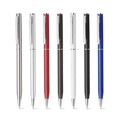 LESLEY METALLIC. Penna a sfera in alluminio con clip e meccanismo a rotazione LESLEY METALLIC. Penna a sfera in alluminio con clip e meccanismo a rotazione