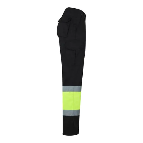 VL POSEIDON. Two-tone multi-pocket twill trousers (210g/m²), in cotton (20%) and polyester (80%)