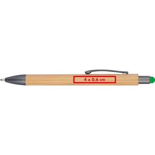 Ballpen with bamboo coating