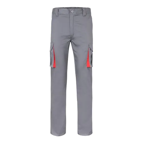 VL FIDES. Two-tone, multi-pocket stretch trousers (240g/m²), in cotton (46%), EME (38%) and polyester (16%) VL FIDES. Two-tone, multi-pocket stretch trousers (240g/m²), in cotton (46%), EME (38%) and polyester (16%)