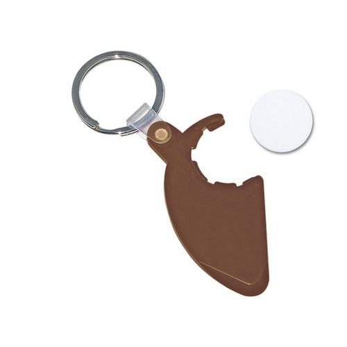 sleutelhanger met winkelmuntje sleutelhanger met winkelmuntje
