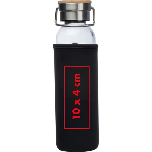 Bouteille en verre avec housse néoprène, 600 ml Bouteille en verre avec housse néoprène, 600 ml