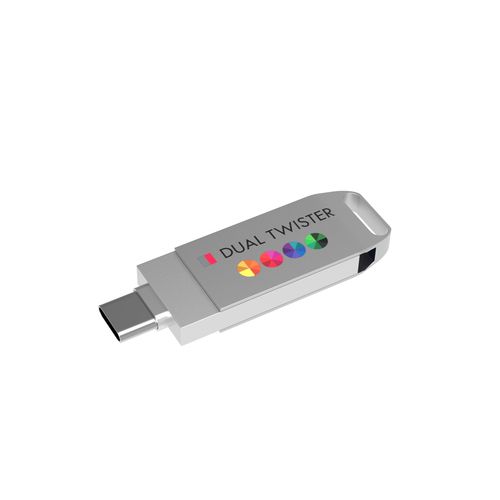 Clé USB Dual Twister-C 3.0, 128 GB