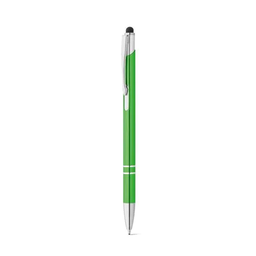 GALBA. Penna a sfera in alluminio con punta touch e clip