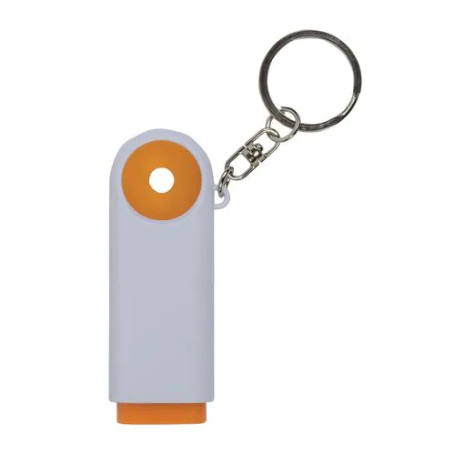 Portachiavi in plastica con gettone per carrello della spesa e luce a 2 led Portachiavi in plastica con gettone per carrello della spesa e luce a 2 led