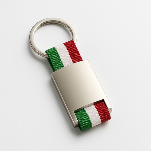 Metal and nylon key ring