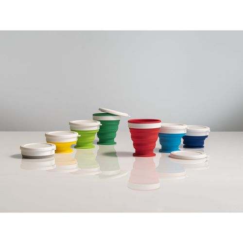 ASTRADA. Verre de voyage pliable 250mL en silicone et PP