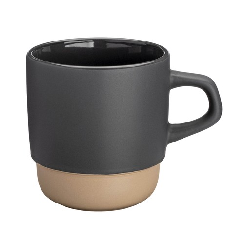 320 ml ceramic mug. Stackable. With matte exterior and glossy interior