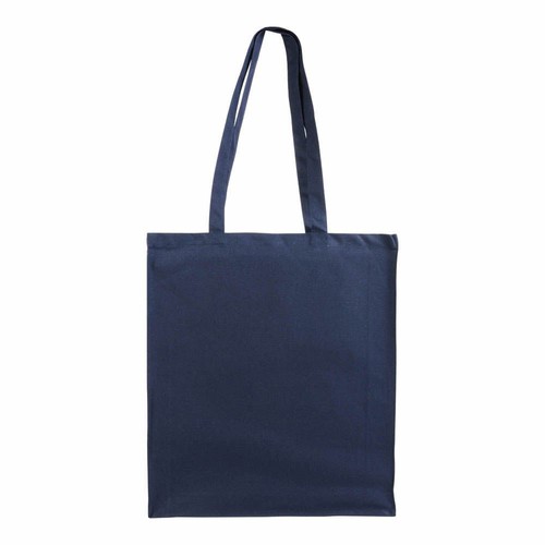 Bolsa de algodón de 180 g / m2 con asas largas y refuerzos